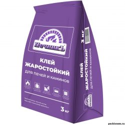 Клей жаростойкий для бытовых печей и каминов "Печникъ" 3,0 кг  