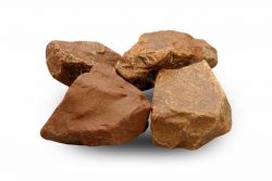 Камень для бани и сауны Яшма сургучная обвалованная 10 кг  