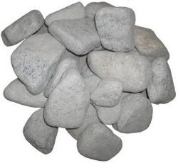 Камень для бани и сауны Талькохлорит 20кг обвал. 40-80мм  